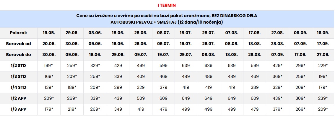 vila elegant polihrono termin I cenovnik Cenovnik